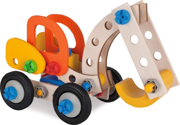 Eichhorn Constructor fa építőjáték készlet, markoló