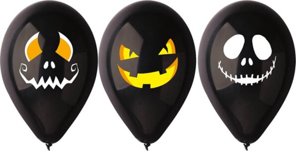 Halloween 3 darabos lufi, ijesztő arcok