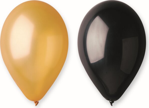 Beauty & Charm arany és fekete léggömb csomag, 30 cm, 5 db Beauty & Charm arany és fekete léggömb csomag, 30 cm, 5 db
