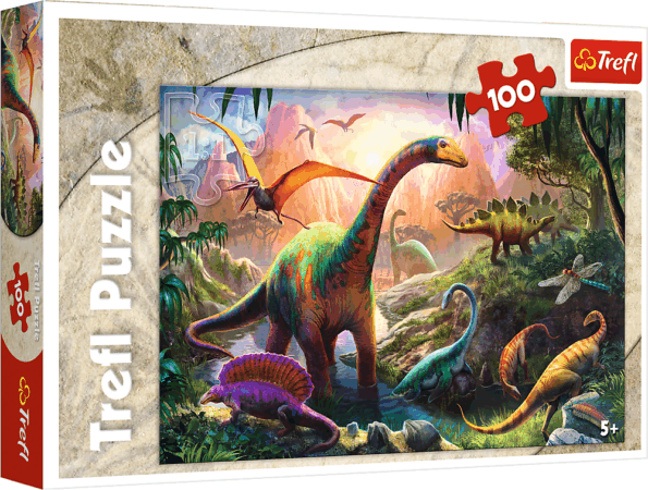 Dinoszauruszok puzzle, 100 darabos