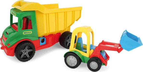 Wader, Multi Truck dömper buggy homokrakodóval, 38 cm Wader, Multi Truck dömper buggy homokrakodóval, 38 cm