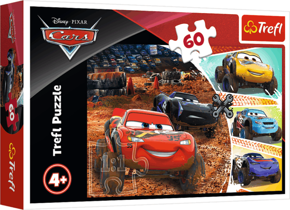 Verdák 3, Villám McQueen a barátaival puzzle, 60 darabos Verdák 3, Villám McQueen a barátaival puzzle, 60 darabos