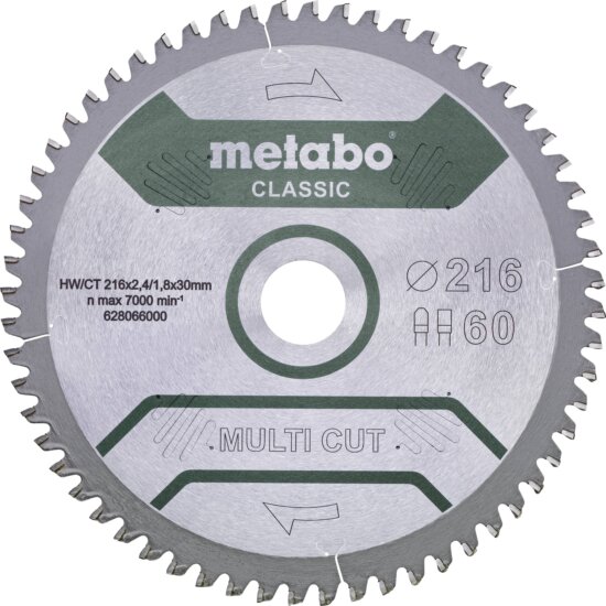 Metabo Multi Cut Classic körfűrészlap, 254mm Metabo Multi Cut Classic körfűrészlap, 254mm