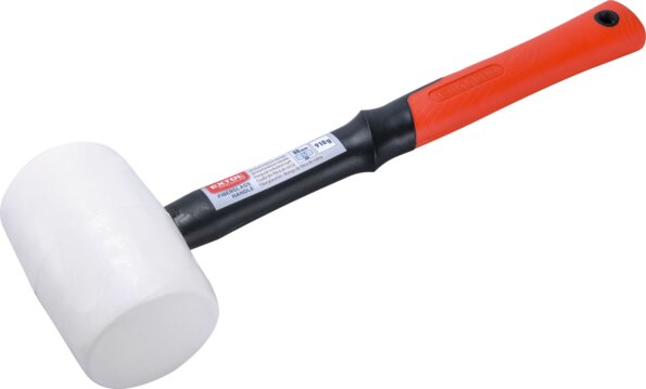 Extol Premium gumikalapács üvegszálas nyéllel, fehér, 910g