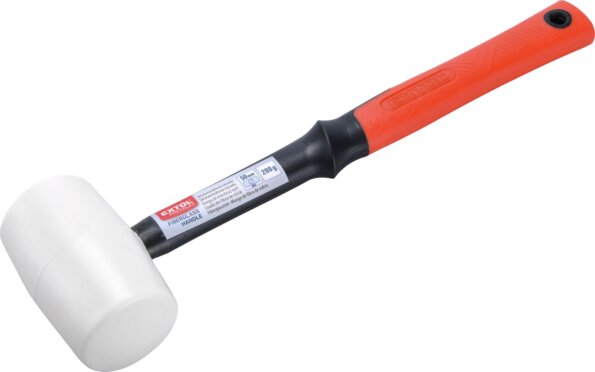 Extol Premium gumikalapács üvegszálas nyéllel, fehér, 280g