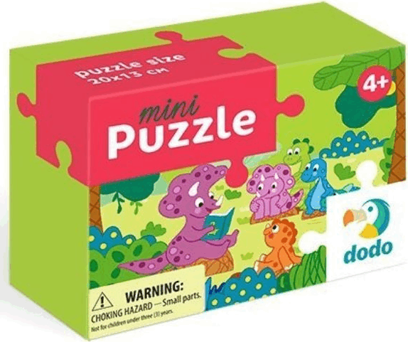 Dínó barátok mini puzzle, 35 darabos