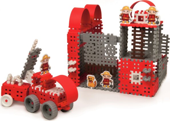 Gofri mini műanyag építőjáték szett, Nagy tűzoltóság Gofri mini műanyag építőjáték szett, Nagy tűzoltóság