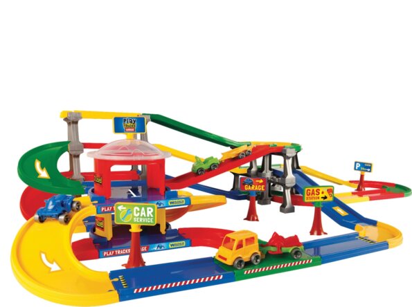 Wader, Több szintes multi garázs játékszett, kiegészítőkkel Wader, Több szintes multi garázs játékszett, kiegészítőkkel