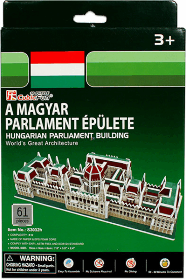 A magyar Parlament épülete 3D puzzle, 61 darabos A magyar Parlament épülete 3D puzzle, 61 darabos