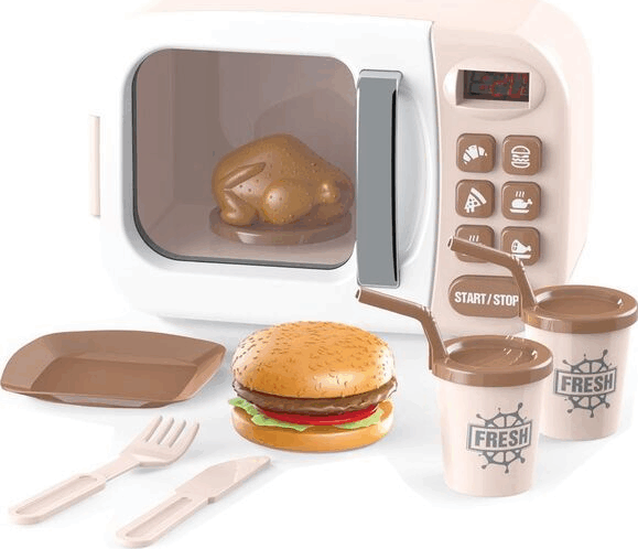Happy Gourmet, Játék mikrohullámú sütő, krémszínű Happy Gourmet, Játék mikrohullámú sütő, krémszínű