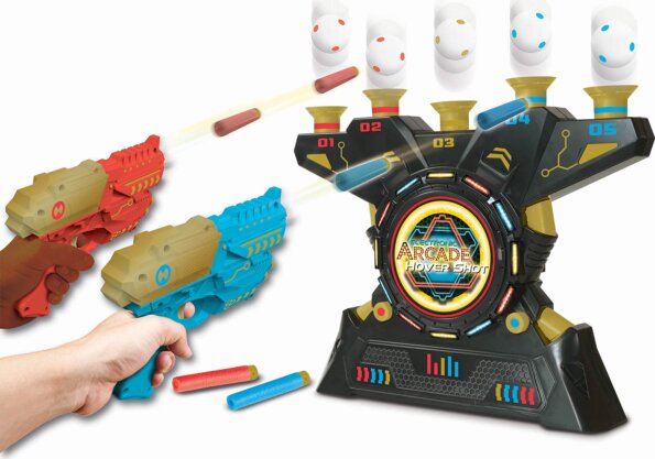 Hover Shot szivacslövő fegyver, lebegő golyó célpontokkal