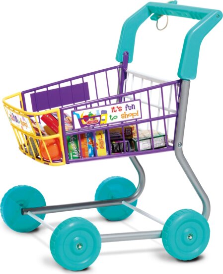 Bevásárlókocsi termékekkel, 16 részes Bevásárlókocsi termékekkel, 16 részes