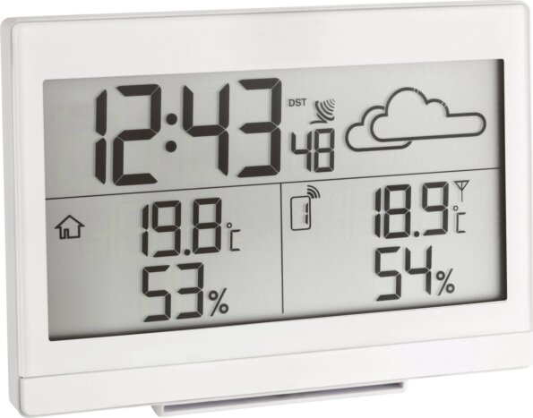 TFA Casa Vezeték nélküli időjárásjelző állomás, fehér TFA Casa Vezeték nélküli időjárásjelző állomás, fehér