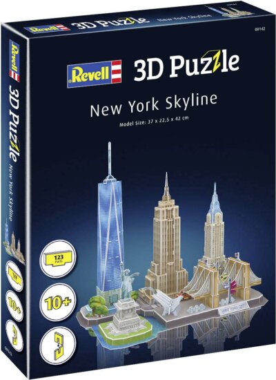 New York látképe 3D puzzle, 123 darabos