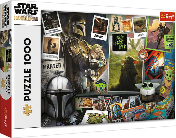 Star Wars, A mandalóri és Baby Yoda puzzle, 1000 darabos