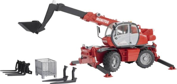 Bruder Manitou MRT teleszkópos rakodógép tartozékokkal