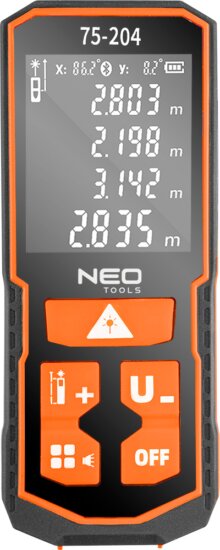 Neo Tools 75-204 lézeres távolságmérő, 60 méter hatótávolság Neo Tools 75-204 lézeres távolságmérő, 60 méter hatótávolság