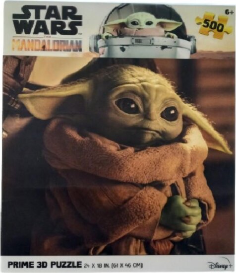 Csillagok háborúja, Star Wars The Mandalorian Yoda 3D puzzle, 500 darabos Csillagok háborúja, Star Wars The Mandalorian Yoda 3D puzzle, 500 darabos