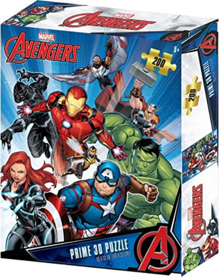 Marvel Avengers, Bosszúállók 3D puzzle, 200 darabos Marvel Avengers, Bosszúállók 3D puzzle, 200 darabos