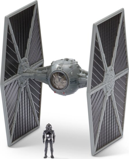 Star Wars, Csillagok háborúja TIE Fighter (szürke), TIE Fighter pilóta figurával Star Wars, Csillagok háborúja TIE Fighter (szürke), TIE Fighter pilóta figurával