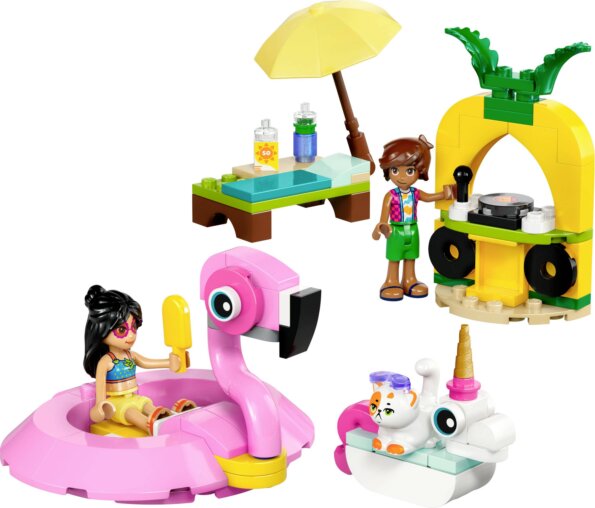 LEGO® Friends, Medencés buli flamingóval és egyszarvúval LEGO® Friends, Medencés buli flamingóval és egyszarvúval