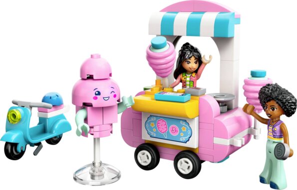 LEGO® Friends, Vattacukorárus pult és robogó LEGO® Friends, Vattacukorárus pult és robogó