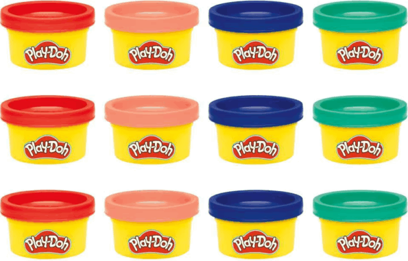 Play-Doh, Apró gyurmák, 12 tégelyes gyurmaszett Play-Doh, Apró gyurmák, 12 tégelyes gyurmaszett