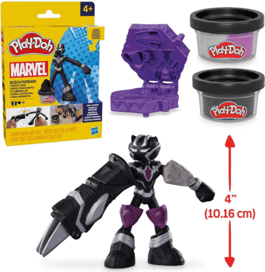 Play-Doh, Marvel figurás gyurmakészlet - Fekete Párduc