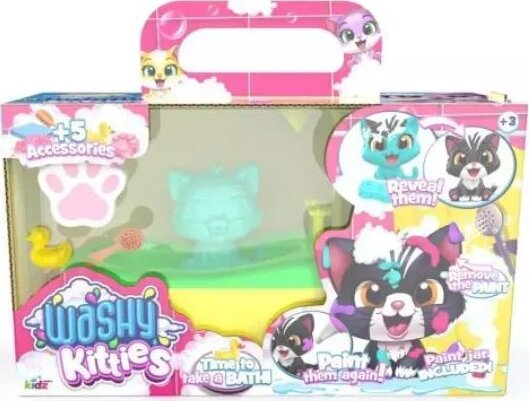 Washy Kitties, Pancsoló cicusok fürdőkáddal játékszett, Szőrmi, többféle Washy Kitties, Pancsoló cicusok fürdőkáddal játékszett, Szőrmi, többféle