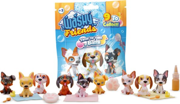 Washy Friends, Color reveal meglepetés Pancsoló kutyusok tasakban Washy Friends, Color reveal meglepetés Pancsoló kutyusok tasakban