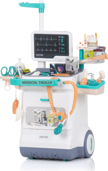 Orvosi játékkészlet hang- és fényhatásokkal, 26 db-os szett Orvosi játékkészlet hang- és fényhatásokkal, 26 db-os szett