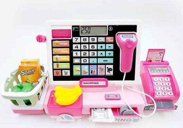 Elektromos pénztárgép, rózsaszín Elektromos pénztárgép, rózsaszín