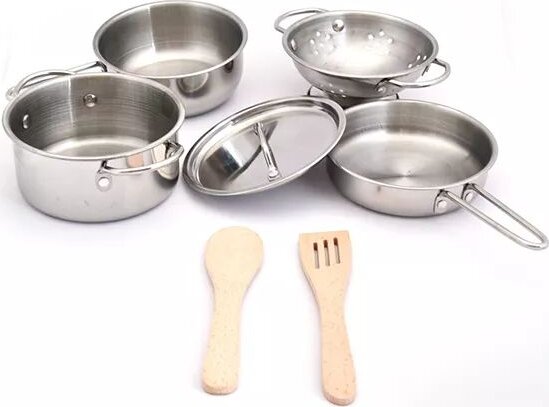 Rozsdamentes edénykészlet, 7 db-os Rozsdamentes edénykészlet, 7 db-os