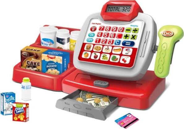 Elektromos többfunkciós pénztárgép hanghatásokkal Elektromos többfunkciós pénztárgép hanghatásokkal