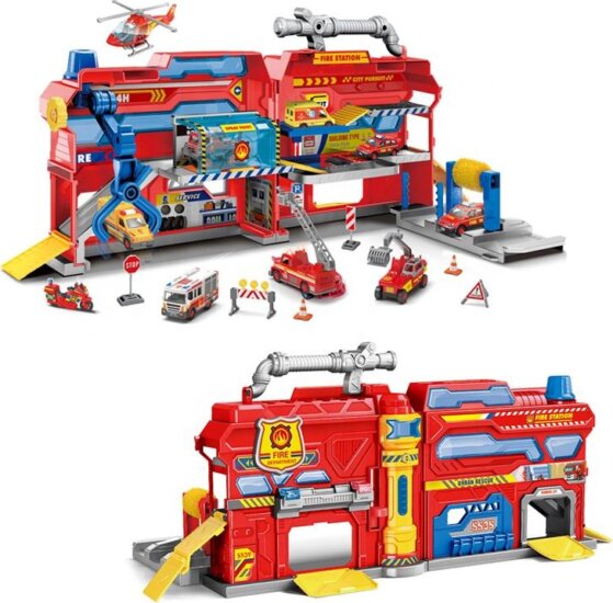 Átalakítható tűzoltó parkolóház 2 autóval