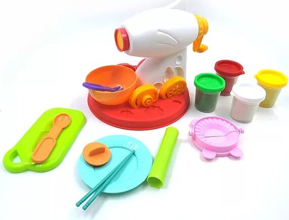 Konyhai gyurmaszett delfin alakú gyurmanyomóval Konyhai gyurmaszett delfin alakú gyurmanyomóval