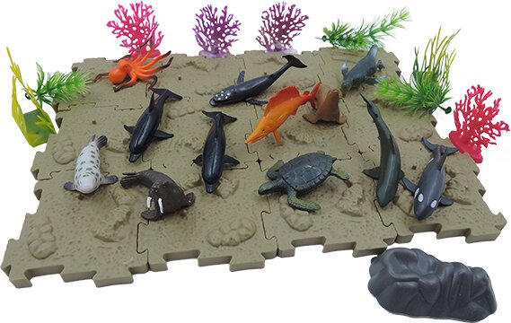 Tengeri állatok készlet, 35 db-os Tengeri állatok készlet, 35 db-os