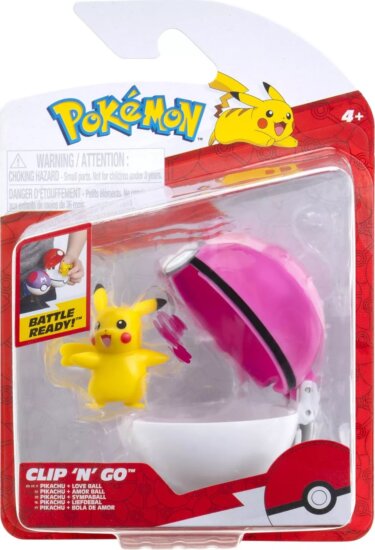 Pokémon, Clip 'N Go figuracsomag, Pikachu Love Ball Pokémon, Clip 'N Go figuracsomag, Pikachu Love Ball