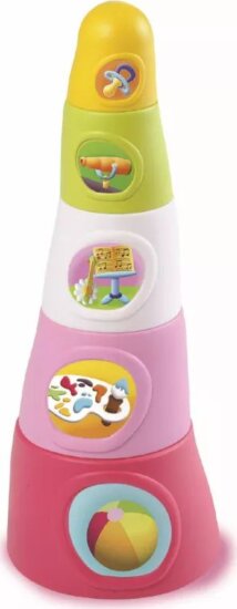 Smoby, Cotoons Happy Tower toronyépítő játék, pink