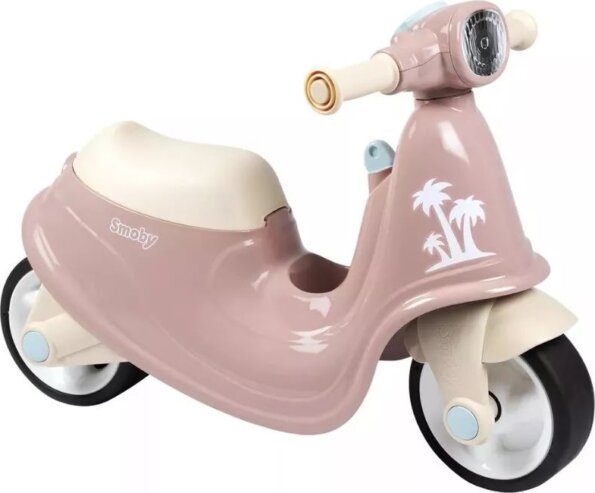 Smoby, Vespa lábbal hajtós kismotor, rózsaszín Smoby, Vespa lábbal hajtós kismotor, rózsaszín