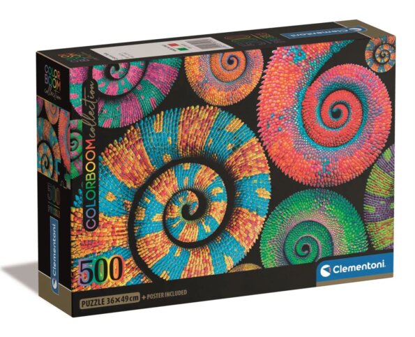 Clementoni, Colorboom Csigák, 500 darabos puzzle Clementoni, Colorboom Csigák, 500 darabos puzzle