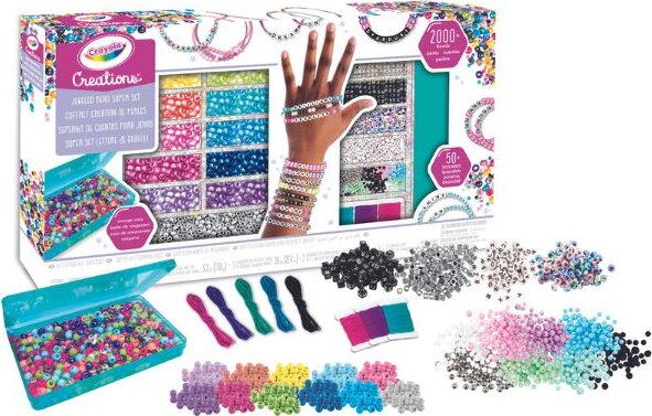 Crayola Creations, Gyöngyfűző szett 2000 db gyönggyel Crayola Creations, Gyöngyfűző szett 2000 db gyönggyel