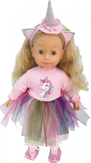 Bambolina, Molly magyarul beszélő játékbaba unikornis szarvval Bambolina, Molly magyarul beszélő játékbaba unikornis szarvval