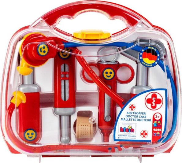 Klein, Orvosi táska készlet átlátszó dobozban, kicsi Klein, Orvosi táska készlet átlátszó dobozban, kicsi