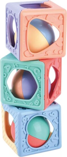 Playgo, Toronyépítő játék csörgő kockákkal Playgo, Toronyépítő játék csörgő kockákkal