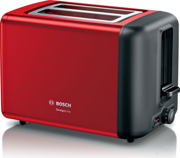 Bosch DesignLine TAT3P424 Kompakt Kenyérpirító, Vörös