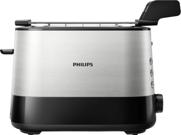 Philips Viva Collection HD2639/90 Kenyérpirító, Ezüst-Fekete