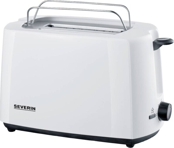 Severin AT 2286 Kenyérpirító, Zsemle feltét, Fehér