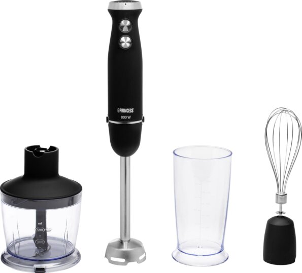 Princess 221220 Botmixer, 800W, Fokozatmentes sebesség állítás, Fekete