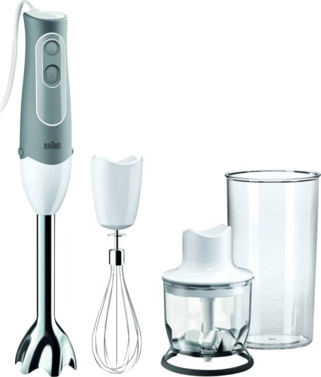 Braun MultiQuick 5 MQ 525 Botmixer, 600W, Keverőpohárral, Aprító feltéttel, Fehér-szürke Braun MultiQuick 5 MQ 525 Botmixer, 600W, Keverőpohárral, Aprító feltéttel, Fehér-szürke